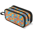 ALAZA Funny Sharks Pencil Case Bag Large 3 Compartment Pen Pouch Holder ...