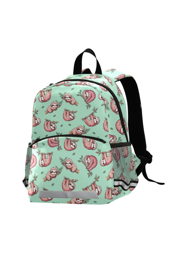 Funny Sloth School Backpack Elementary Student Bookbag