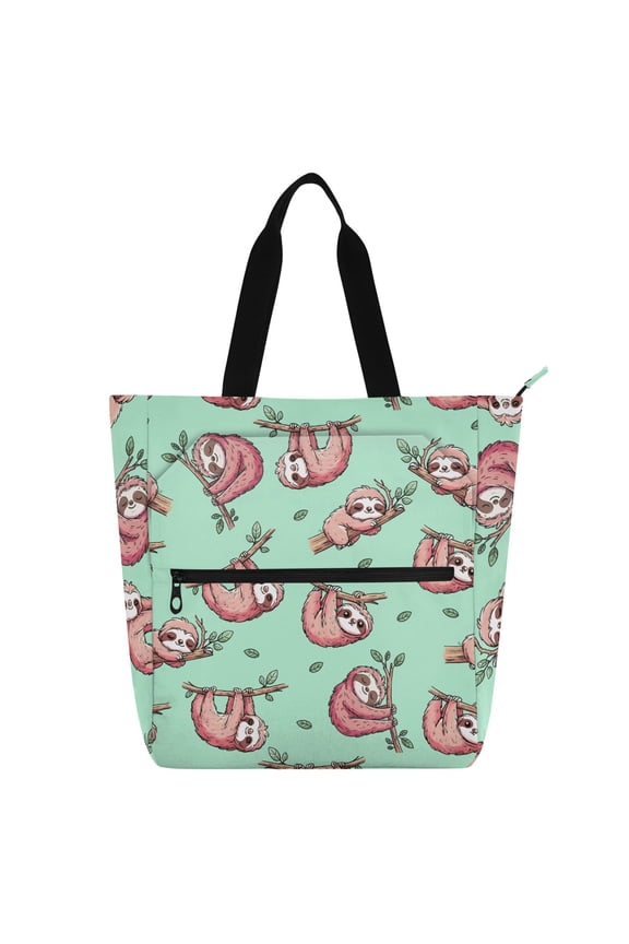 Funny Sloth School Book Bag Kids Tote Bags Handbag
