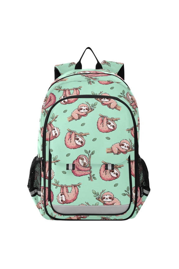 Funny Sloth School Laptop Backpack Travel Bag Casual Student Bookbag Rucksack
