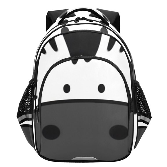 ALAZA Funny Zebra Face School Backpack Elementary Bag Student Bookbag Travel Rucksack