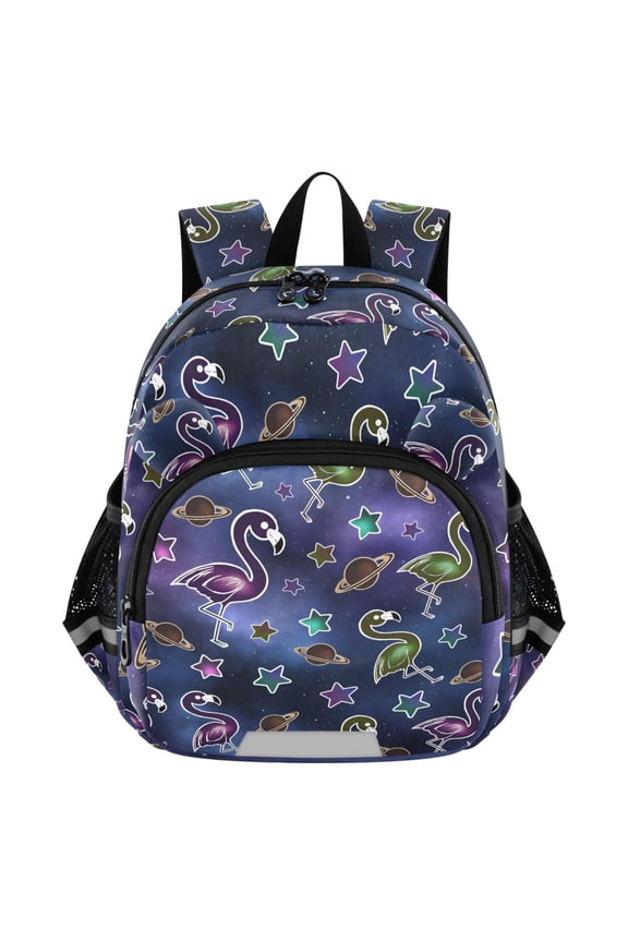 Galaxy Flamingo Mini Backpack School Bookbag Age 3-7 Medium
