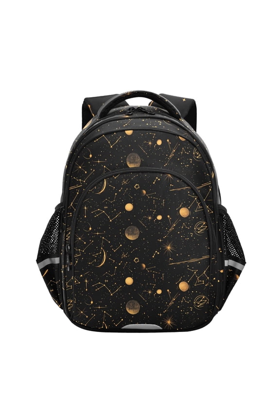 Galaxy Moon Boho Star School Backpack Elementary Bag Bookbag Travel Rucksack