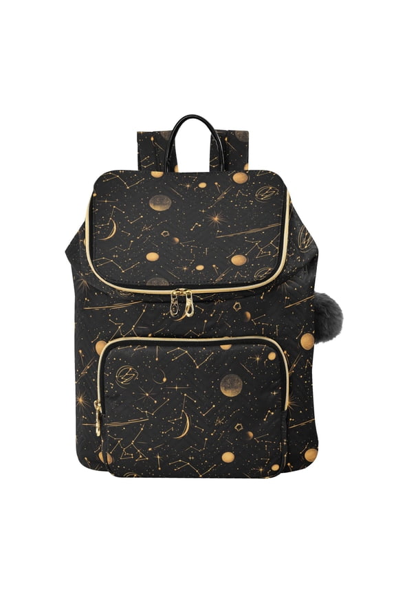Galaxy Moon Boho Star Travel Backpack Laptop Bag Large Capacity Daypack