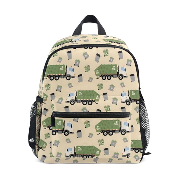 ALAZA Garbage Trucks School Backpack Small Bookbag Mini Bags