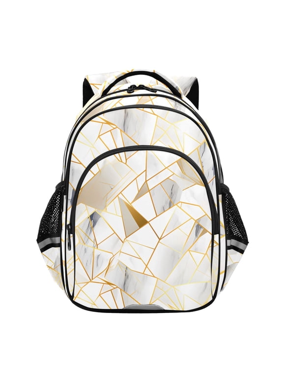 Geometry Marble School Backpack Elementary Bag Bookbag Travel Rucksack