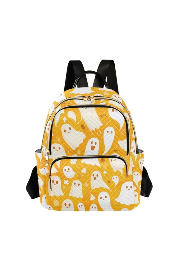 Ghost Halloween Womens Travel Laptop Backpack Large Daypack Ladies Shoulder Bags M