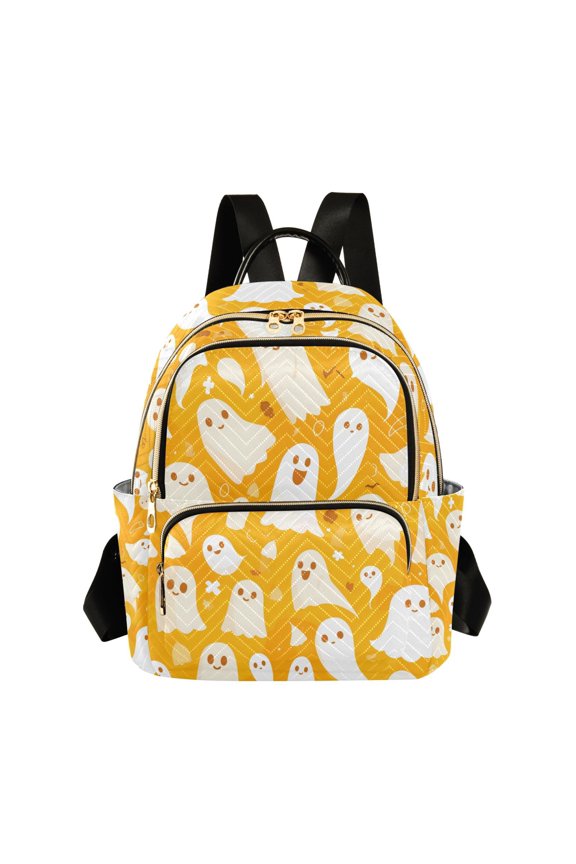 Ghost Halloween Womens Travel Laptop Backpack Large Daypack Ladies Shoulder Bags S