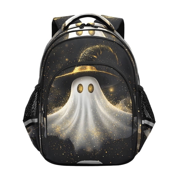 ALAZA Ghost with Hat School Backpack Elementary Bag Bookbag Travel Rucksack