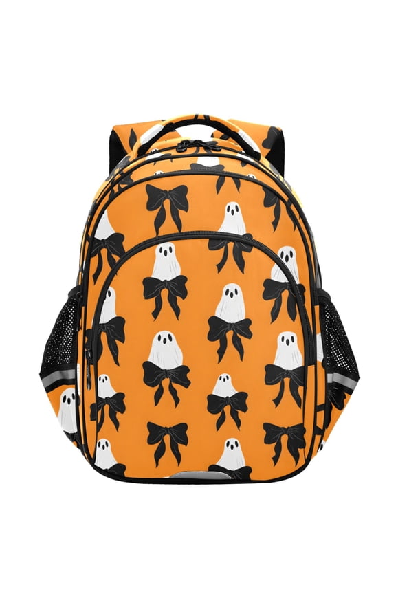 Ghosts Bows School Backpack Elementary Bag Student Bookbag Travel Rucksack