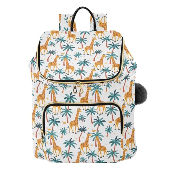 ALAZA Giraffes Palm Tree Travel Backpack Laptop Bag Large Capacity Daypack