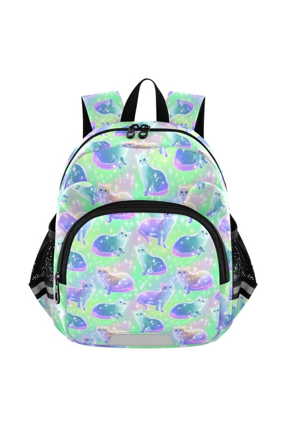 Glitter Cute Cats Mini Backpack School Bookbag Age 3-7 Medium