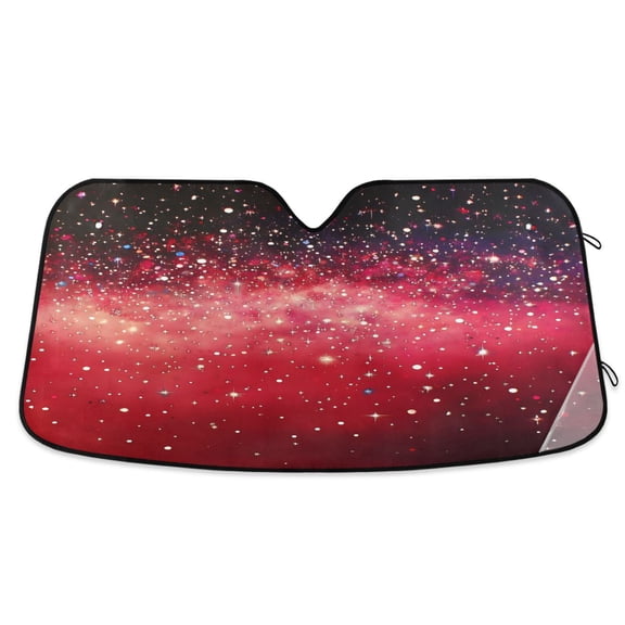 ALAZA Glittering Tie-dye Windshield Sun Shade Car Foldable Sun Visor Block UV Rays Protector 57"x31.5"