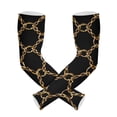 thumbnail image 1 of ALAZA Golden Chains UV Sun Protection Arm Sleeves UPF 50+ Compression Cooling Sleeve 1 Pair, 1 of 7