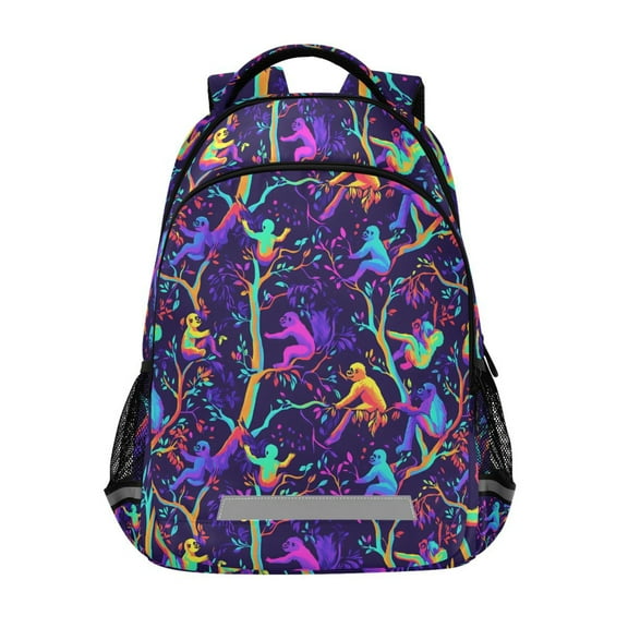 ALAZA Gorillas Magic Style Backpack Elementary School Bag Bookbag Travel Rucksack