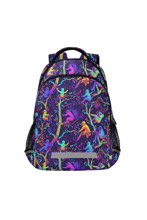Gorillas Magic Style Backpack Elementary School Bag Bookbag Travel Rucksack