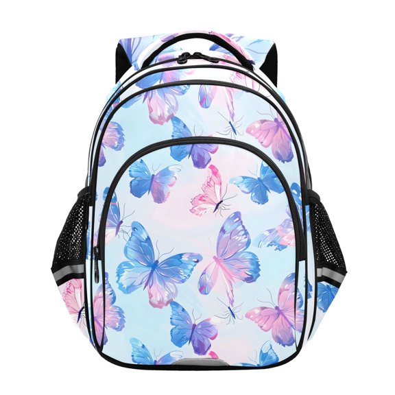 ALAZA Gradient Butterfly School Backpack Elementary Bag Bookbag Travel Rucksack