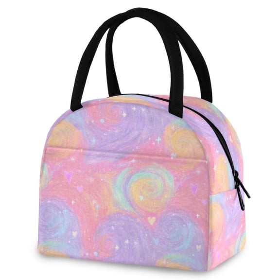 ALAZA Gradient Galaxy Insulated Lunch Box Reusable Cooler Tote Bag Work Office Picnic