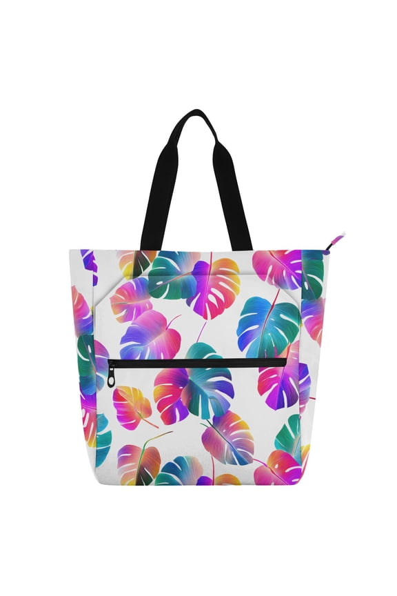 Gradient Palm Tree School Book Bag Kids Tote Bags Handbag