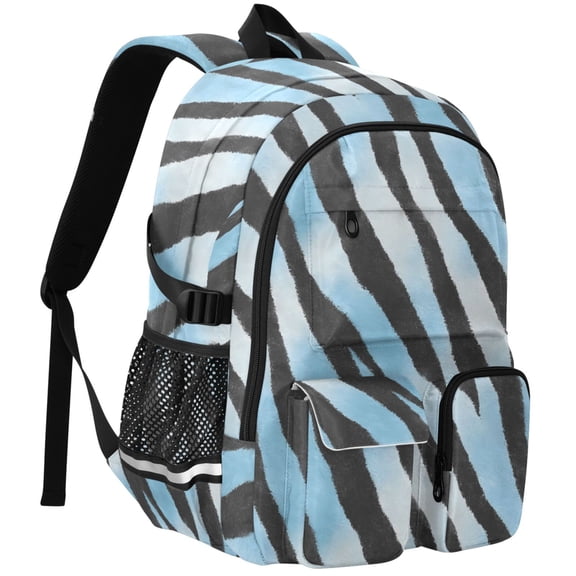 ALAZA Gradient Zebra Print Student Backpack School Bookbag Large Laptop Daypack Travel Bag