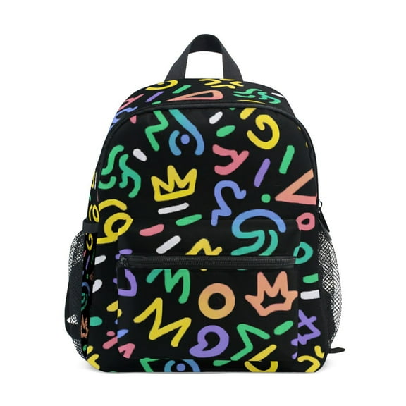 ALAZA Graffiti Artistic Lines School Backpack Small Bookbag Mini Bags