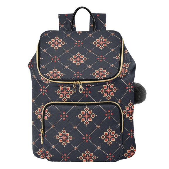 ALAZA Graffiti Checkered Grid Pattern Travel Backpack Laptop Bag Large Capacity Daypack