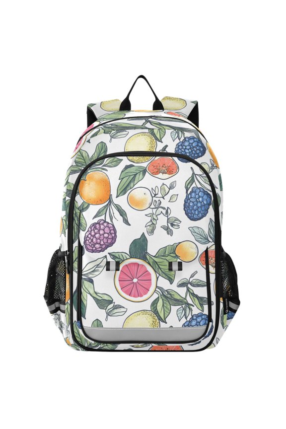 Grape Fruits Laptop Backpack Purse Travel Bag Casual School Bookbag Rucksack for Women Men