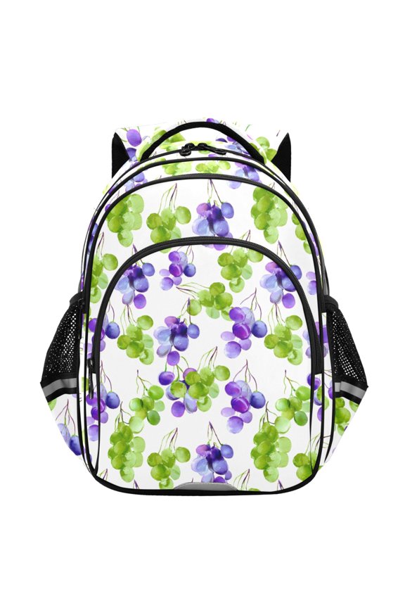 Grapes School Backpack Elementary Bag Student Bookbag Travel Rucksack