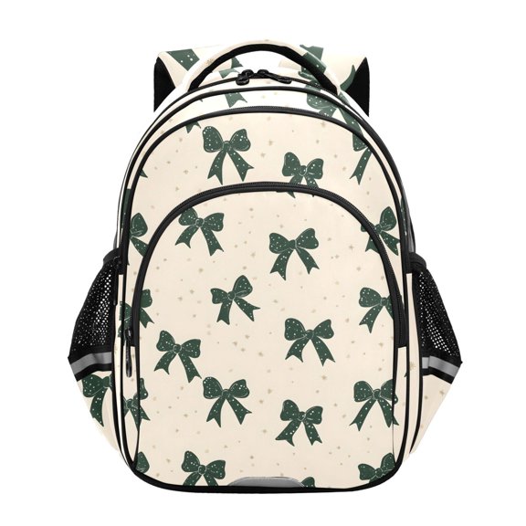 ALAZA Green Bows School Backpack Elementary Bag Bookbag Travel Rucksack