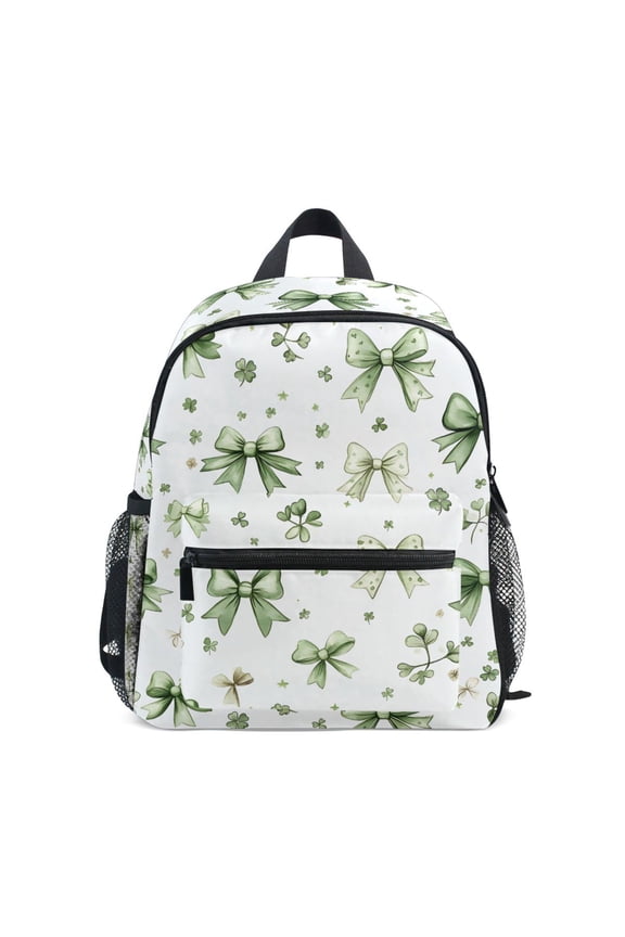 Green Bows School Backpack Small Bookbag Mini Bags