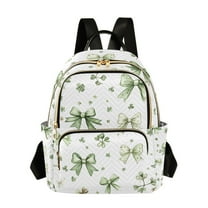 ALAZA Green Bows Womens Travel Laptop Backpack Large Daypack Ladies Shoulder Bags S
