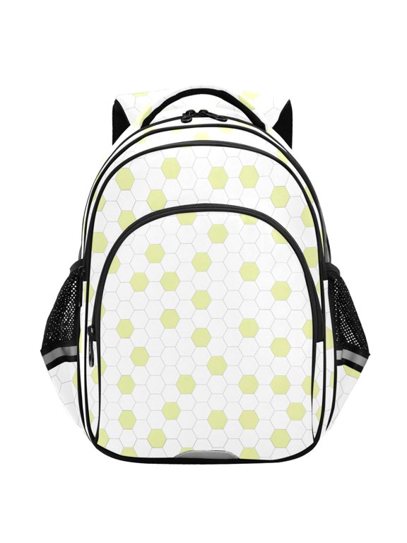 Green Geometry School Backpack Elementary Bag Student Bookbag Travel Rucksack