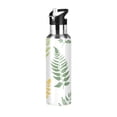 thumbnail image 1 of ALAZA Green Leaves Pattern Water Bottle Insulated Flask Stainless Steel Straw Lid 20 oz, 1 of 6