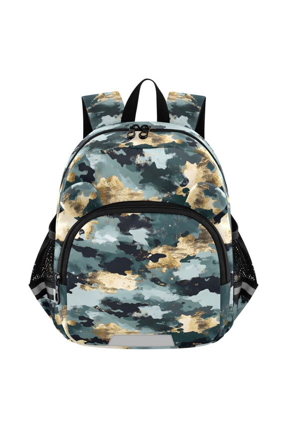 Green Marble Mini Backpack School Bookbag Age 3-7 Medium