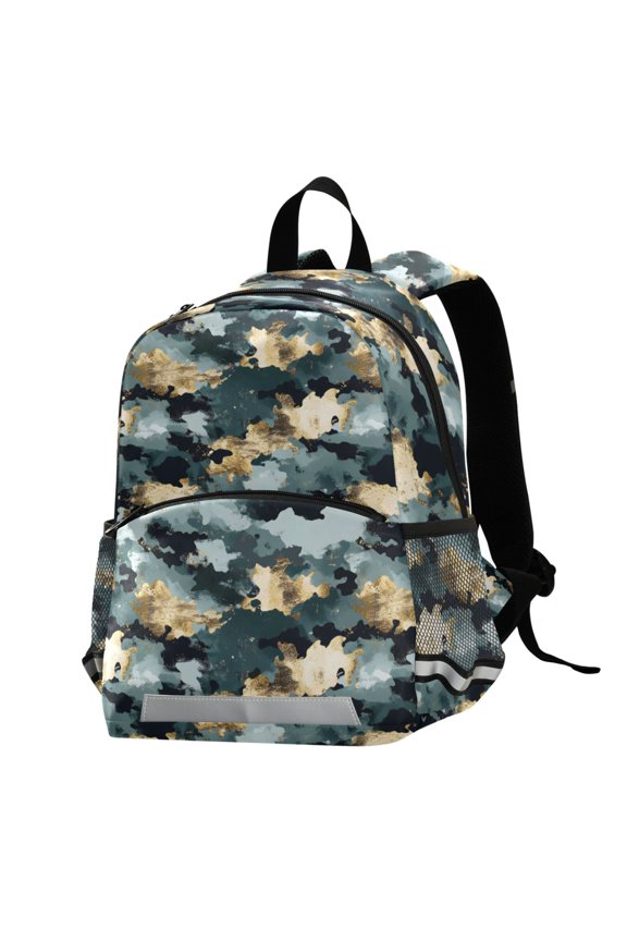 Green Marble School Backpack Elementary Student Bookbag