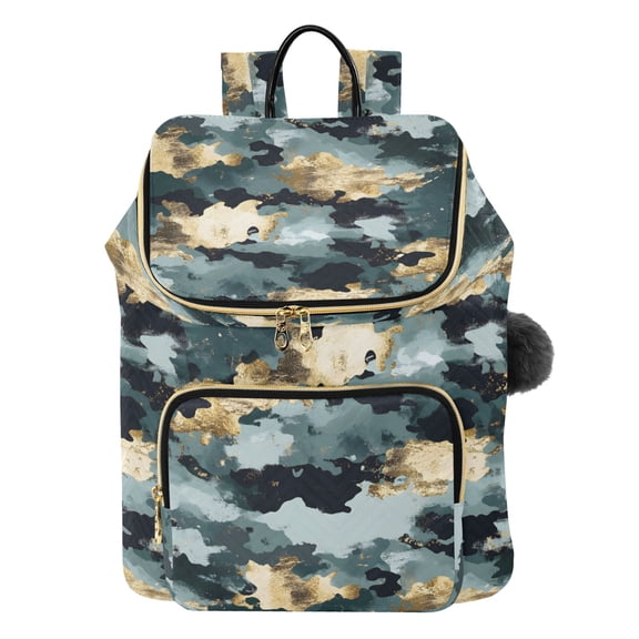 ALAZA Green Marble Travel Backpack Laptop Bag Large Capacity Daypack