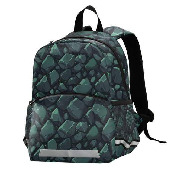 ALAZA Green Texture Stone School Backpack Elementary Student Bookbag
