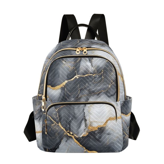 ALAZA Grey Marble Womens Travel Laptop Backpack Large Daypack Ladies Shoulder Bags S