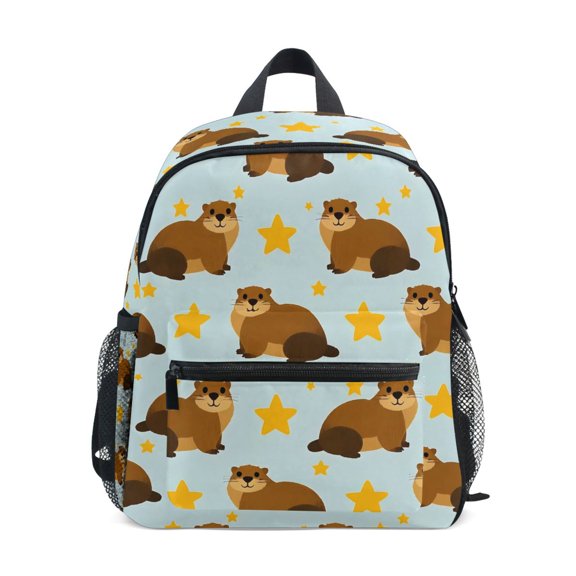 ALAZA Groundhog Dog Stars School Backpack Small Bookbag Mini Bags