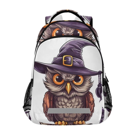 ALAZA Halloween Eagle with Hat Backpack Elementary School Bag Bookbag Travel Rucksack