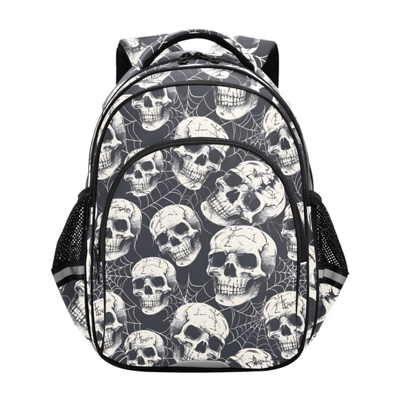 ALAZA Halloween Skulls School Backpack Elementary Bag Bookbag Travel Rucksack