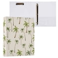 ALAZA Hand Drawn Palm Trees Hardcover 3 Ring Binder 1.5