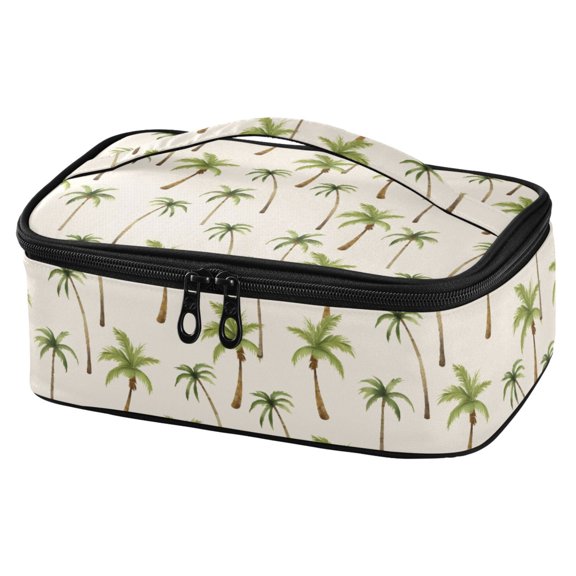 ALAZA Hand Drawn Palm Trees Lunch Box Insulated Cooler Tote Bag Reusable School Picnic Travel Office