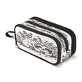 thumbnail image 1 of ALAZA Hand Drawn Sloth Sleeps Pencil Case Bag 3 Compartment Pen Pouch Large Storage Holder Box Organizer, 1 of 8