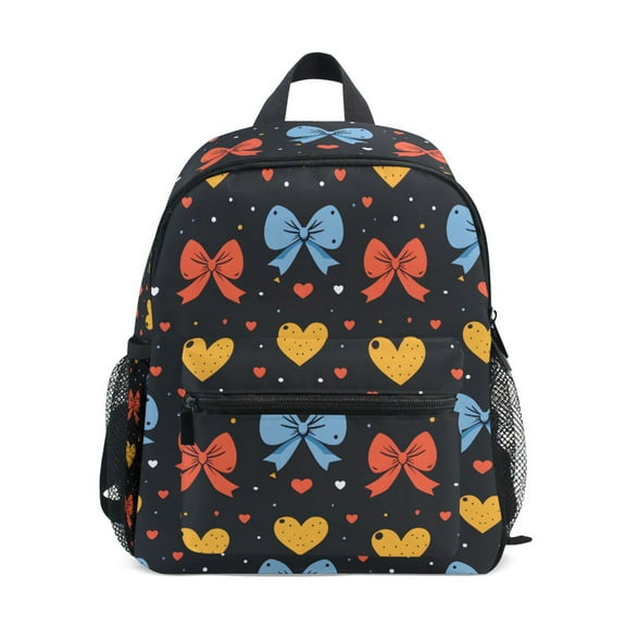 ALAZA Hearts Bows School Backpack Small Bookbag Mini Bags
