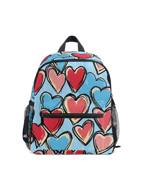 Hearts Toddler Backpack for Preschool Kindergarten Kids Bags