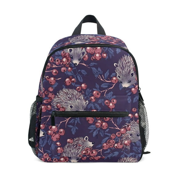 ALAZA Hedgehog Cherry School Backpack Small Bookbag Mini Bags