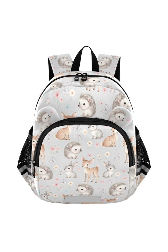 Hedgehog Rabbit Deers Mini Backpack School Bookbag Age 3-7 Medium