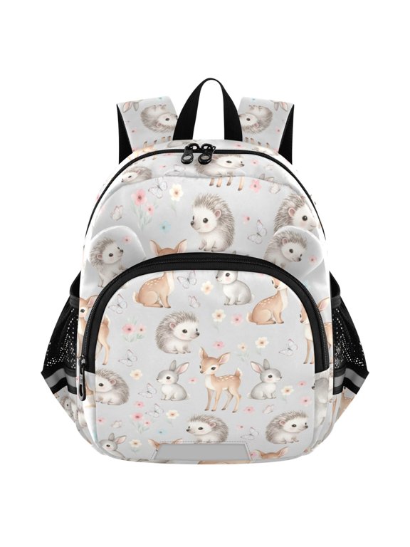 Hedgehog Rabbit Deers Mini Backpack School Bookbag Age 3-7 Small