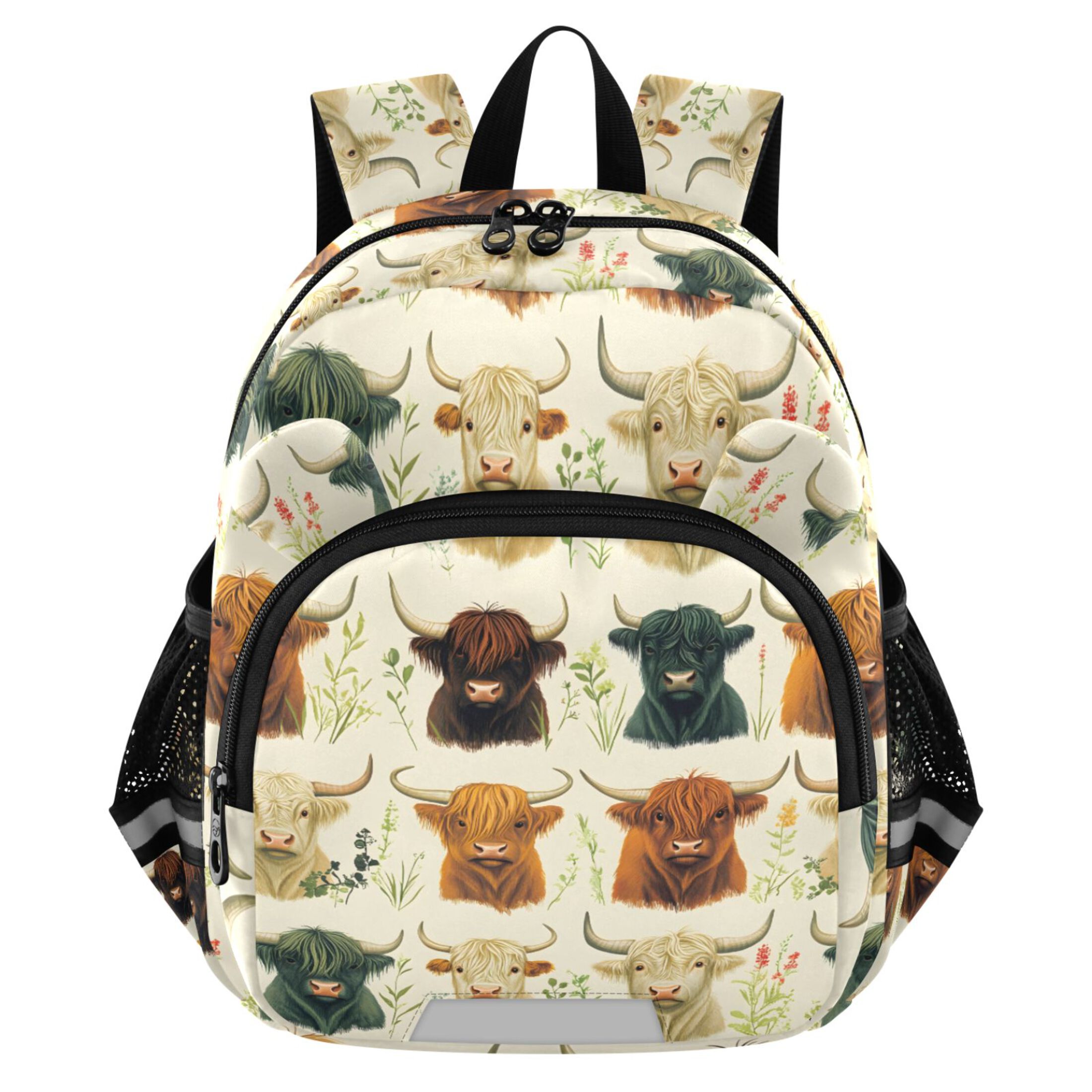 ALAZA Highland Cattles Mini Backpack School Bookbag Age 3-7 Medium ...